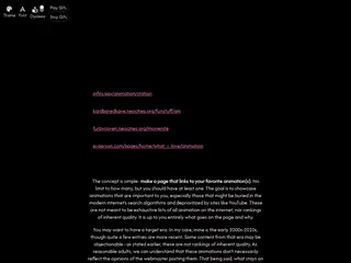 THE ANIMATION STATION WEBRING INDEX