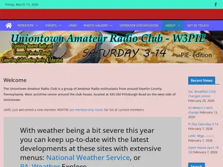 W3PIE UNIONTOWN AMATEUR RADIO CLUB: Amateur status since 1938