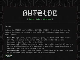 ØɄ₮₴łĐɆ webring