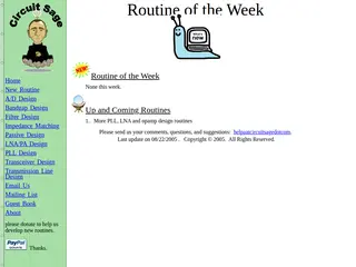 Circuit Sage: New Routine of the Week