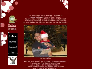 The website of Sonny Dominguez