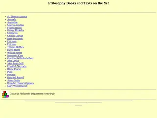 Philosophy Books and Texts on the Net
