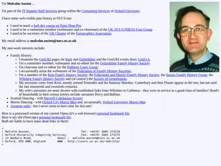 Malcolm Austen's home page