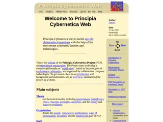 Welcome to Principia Cybernetica Web