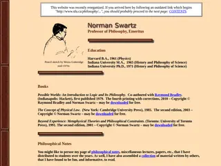 Norman Swartz - Biography