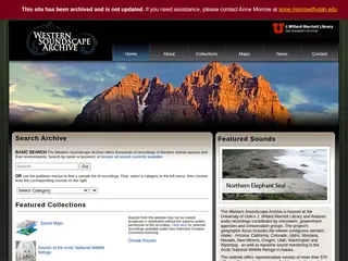Home - Western Soundscape Archive