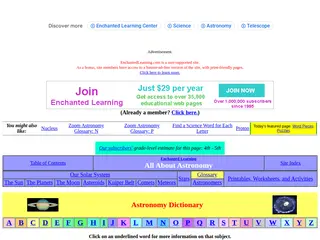 Zoom Astronomy Glossary: A