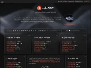 Background Noises • Ambient Sounds • Relaxing Music | myNoise ®