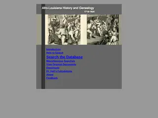 Afro-Louisiana History and Genealogy