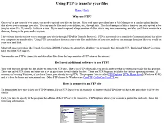 Karthik's Home Page - Using FTP