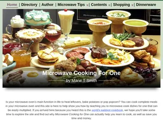 Microwave Cooking for One by Marie T Smith