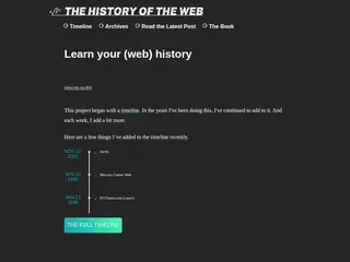 Unraveling the Web's Story - The History of the Web
