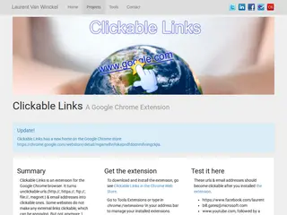 Clickable Links Chrome Extension - Projects - Laurent Van Winckel