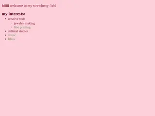 🍓 strawberry field