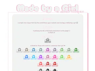 ♥ made by a girl ♥ / a mini clique