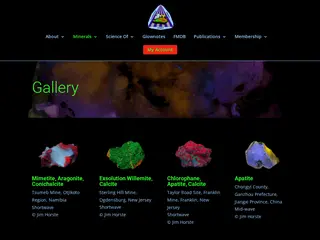 Gallery - The Fluorescent Mineral Society