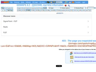 QSO/SWL real time maps and lists