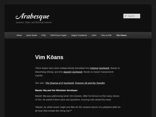 Vim Kōans | Arabesque
