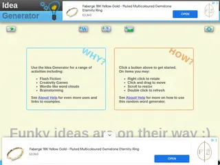 Creative Idea Generator - Random Word Generator