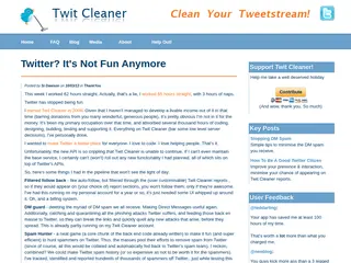 The Twit Cleaner - Clean the garbage from your Tweetstream!