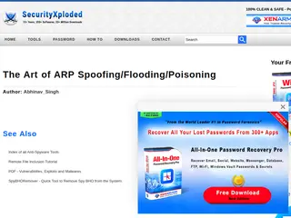 The Art of ARP Spoofing/Flooding/Poisoning | www.SecurityXploded.com