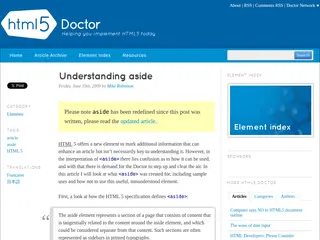 Understanding aside | HTML5 Doctor