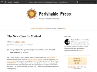 The New Clearfix Method | Perishable Press