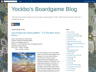 Yockbo's Boardgame Blog
