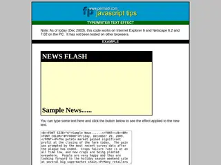JavaScript Typing Effect
