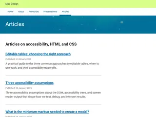 Articles - Max Design