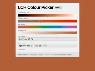 LCH Colour picker