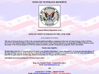 SUVCW--Sons of Veterans Reserve (SVR)