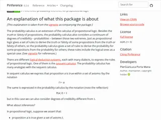Probability Inference for Propositional Logic • Pinference
