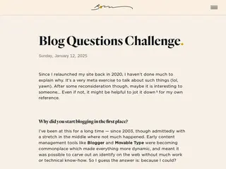 Blog Questions Challenge | Scott Boms