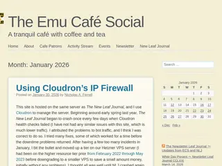 Month: January 2026 · The Emu Café Social