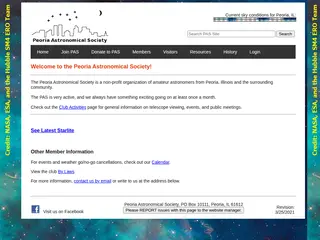 Welcome to the Peoria Astronomical Society!