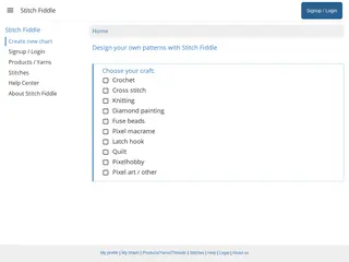 Stitch Fiddle | Online knitting and cross stitch chart pattern editor software