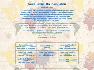 - Swan Island DX Assn., Raleigh, NC
