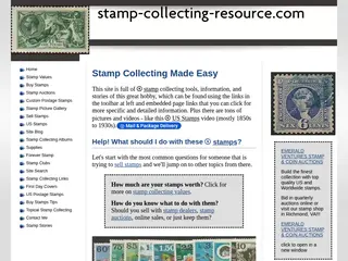 Stamp Collecting Resource: How to value, collect, and sell stamps.