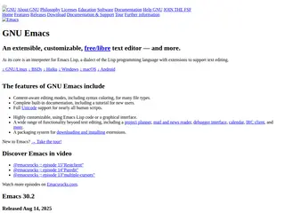 GNU Emacs - GNU Project