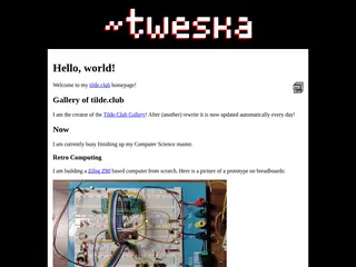 ~tweska on tilde.club