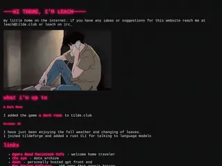 leach's tilde.club page