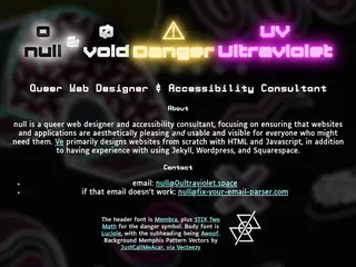null & void Danger Ultraviolet