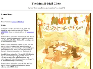 The Mutt E-Mail Client