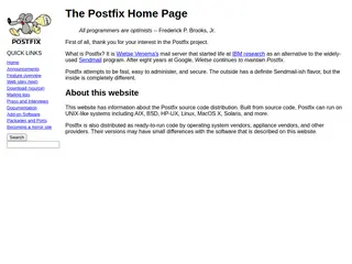 The Postfix Home Page
