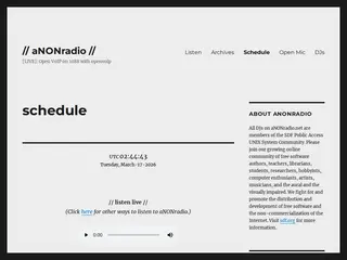 // aNONradio // – [LIVE]: Open VoIP on 1088 with openvoip
