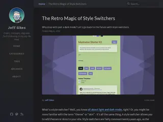 The Retro Magic of Style Switchers | Jeff Sikes