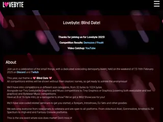 Lovebyte 2025 - 15-16th February 2025 : Spread a Little Love