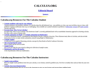 CALCULUS.ORG
