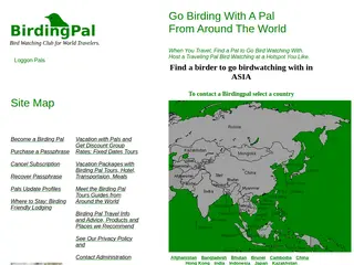 Birding Pal Asia Bird watchers meet new people from different countries.